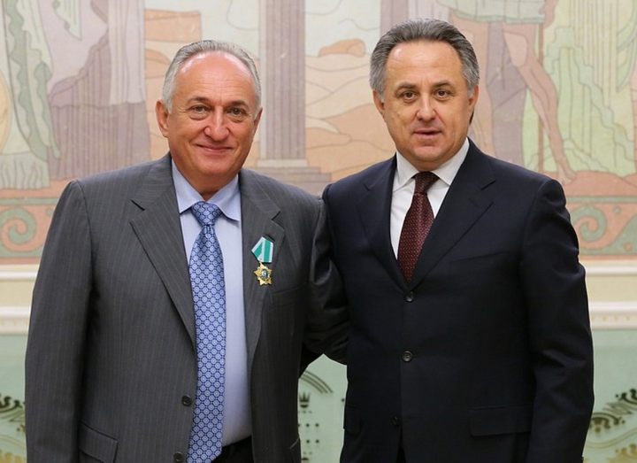 The president of Federation of judo of Russia Vasily Anisimov is awarded the order of Friendship