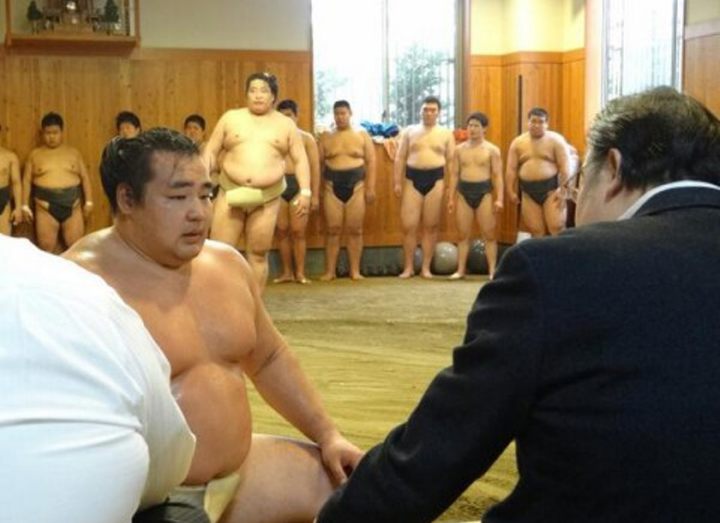 Какурю и Кисэносато встретились в школе Такадагава