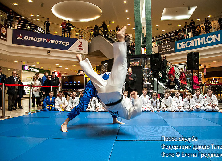 Показательные выступления дзюдоистов в Казани