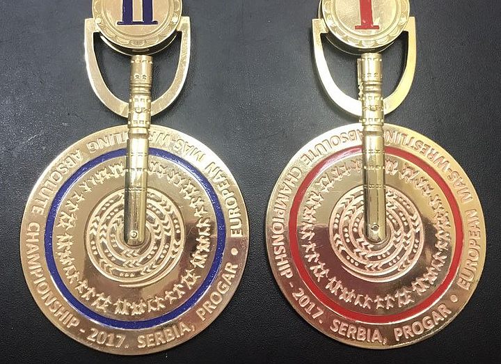 Уникальные медали для чемпионата Европы по мас-рестлингу