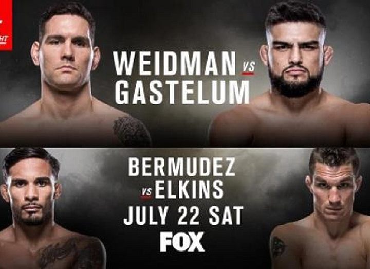 РЕЗУЛЬТАТЫ И БОНУСЫ UFC ON FOX: WEIDMAN VS. GASTELUM
