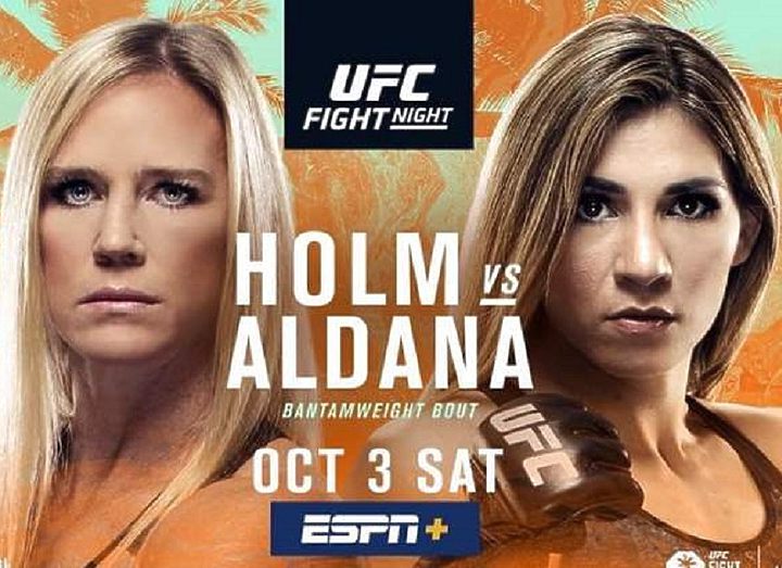 РЕЗУЛЬТАТЫ И БОНУСЫ UFC ON ESPN 16: HOLM VS. ALDANA