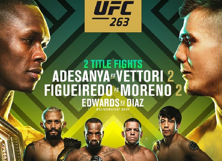 РЕЗУЛЬТАТЫ И БОНУСЫ UFC 263: ADESANYA VS. VETTORI 2