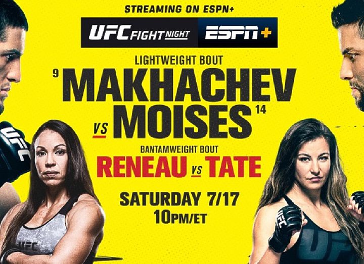 РЕЗУЛЬТАТЫ И БОНУСЫ UFC ON ESPN 26: MAKHACHEV VS. MOISES