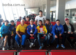 The youth national team of Ukraine flies on 