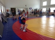 Gym of village Chemal received a wrestling mat of the Olympic standard