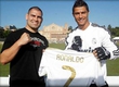 The champion of UFC in heavy weight Keyn Velasquez met players of football club 