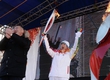 Mingiyan Semenov finished Sochi-2014 fire relay at a stage in Elista