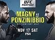 РЕЗУЛЬТАТЫ  UFC FIGHT NIGHT 140: MAGNY VS. PONZINIBBIO