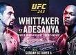 РЕЗУЛЬТАТЫ  UFC 243: WHITTAKER VS. ADESANYA